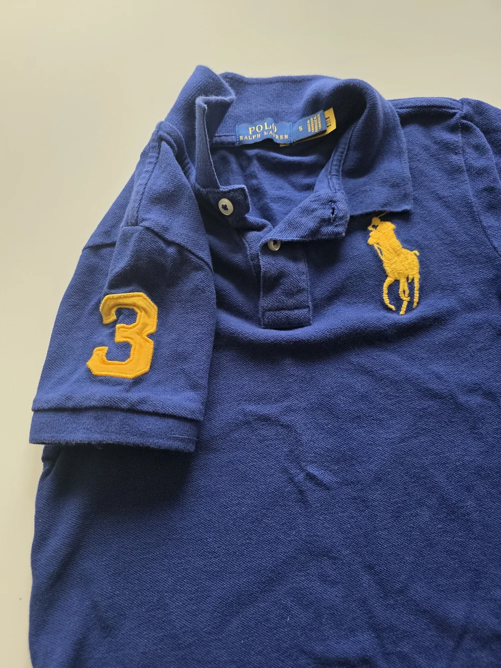 Ralph Lauren Kids Royal Blue Polo with Yellow Pony